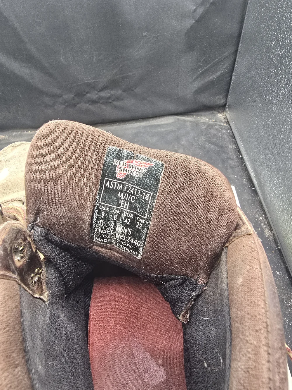 Red‎ Wing Shoes Brown Lace-Up Men's Work Boots